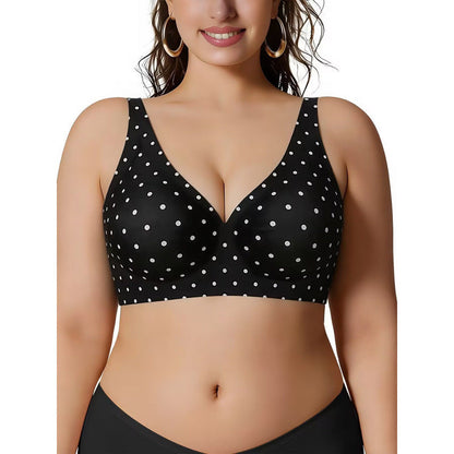 Plus Size Wireless Jelly Support Bra – Seamless Full Coverage Comfort