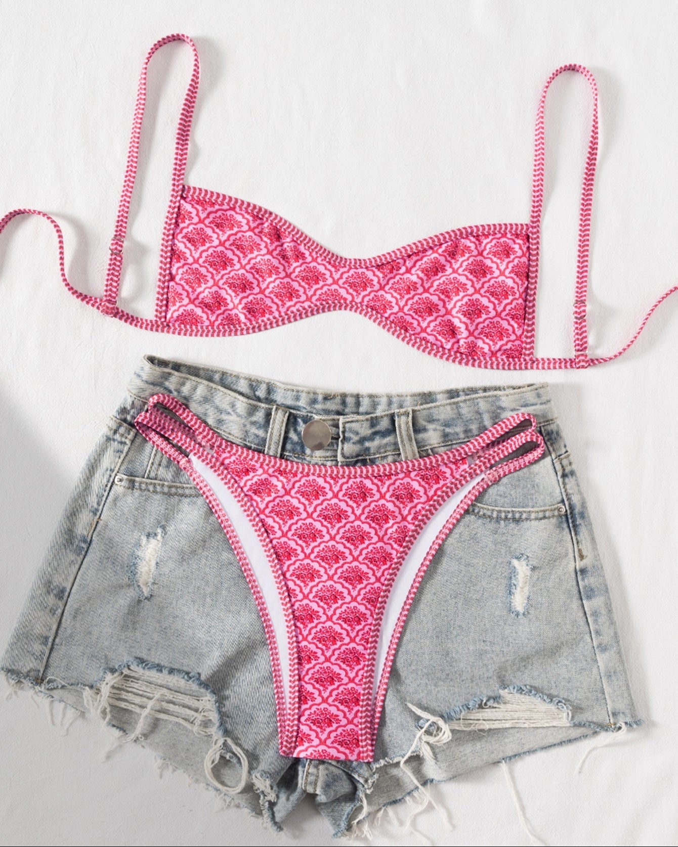 Two-Piece Set Women's Floral Print Bikini Set
