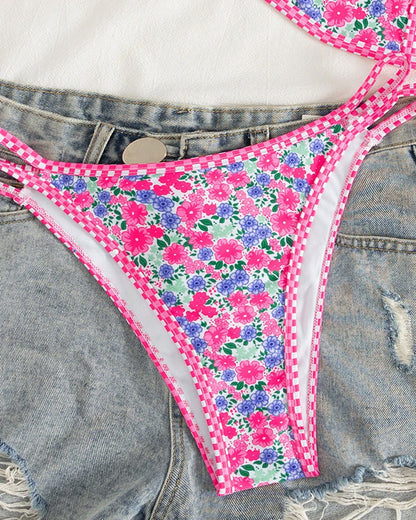 Two-Piece Set Women's Floral Print Bikini Set