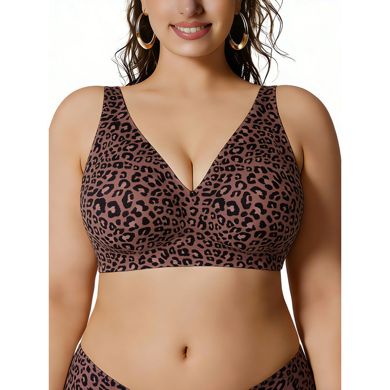 Plus Size Wireless Jelly Support Bra – Seamless Full Coverage Comfort