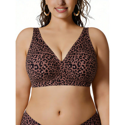 Plus Size Wireless Jelly Support Bra – Seamless Full Coverage Comfort