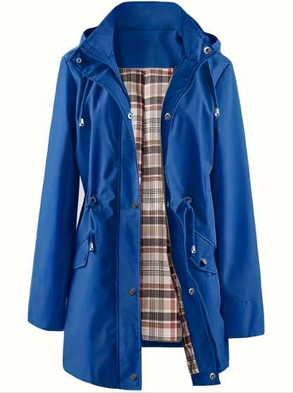 3-in-1 Plaid Waterproof Jacket for Women– Rain, Wind & Cold, All Covered