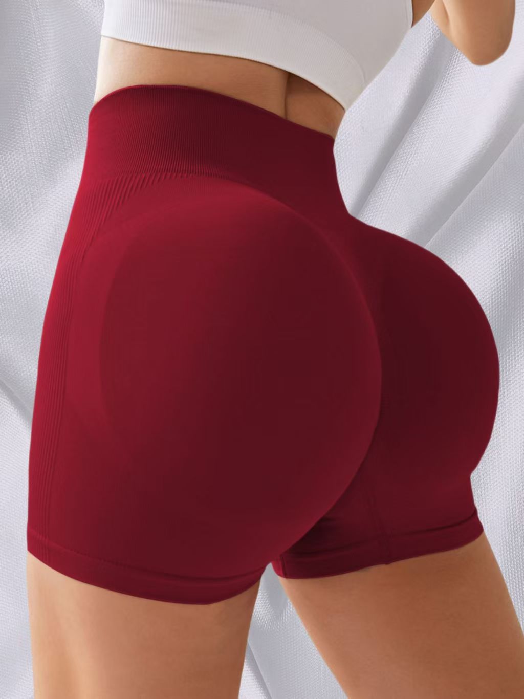 High Waist Tummy Control  Butt-Lifting Seamless Knitted Shorts
