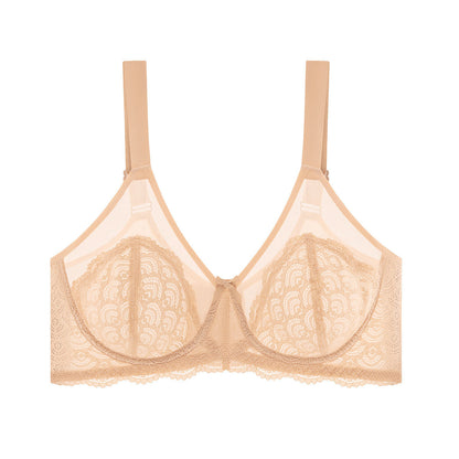 Mermaid Scales Plus Size Lace Underwire Bra