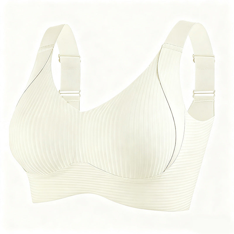 ️Women's Ribbed Push Up Adjustable Wireless Bra