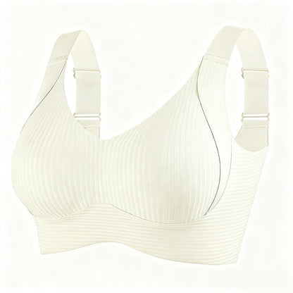 ️Women's Ribbed Push Up Adjustable Wireless Bra