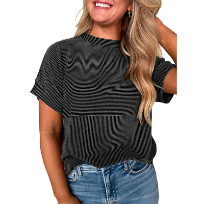 Women's Solid Short Sleeve T-Shirt Summer 2026