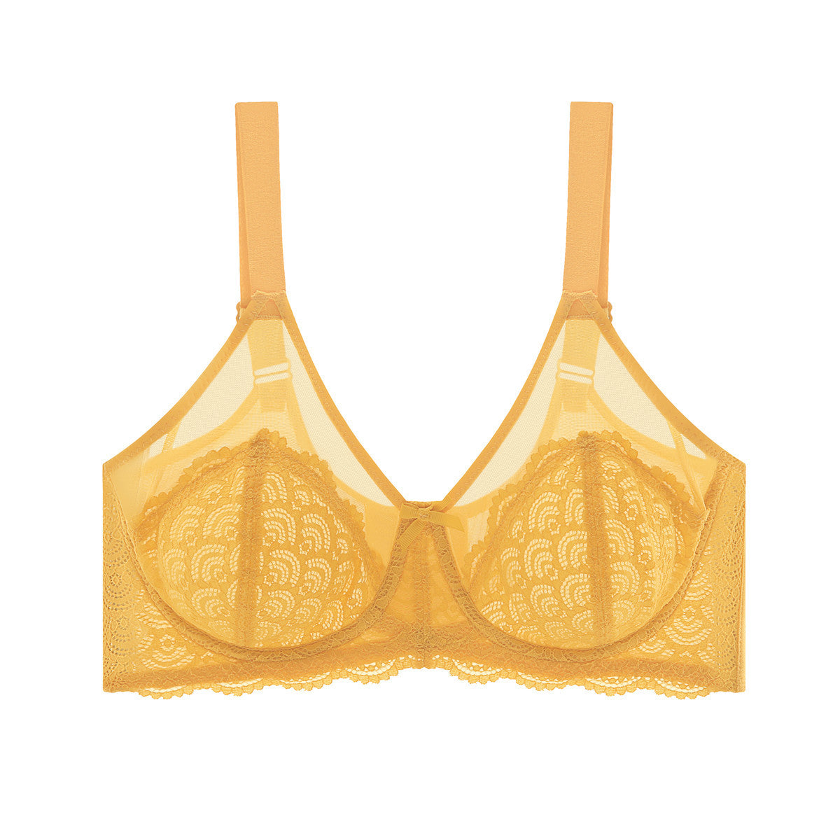 Mermaid Scales Plus Size Lace Underwire Bra