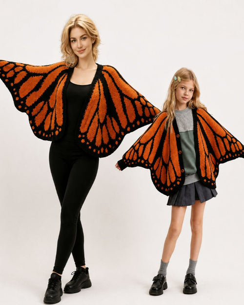 Women's Trendy Butterfly Wings Knit Cardigan Casual Fashion Knitwear Knit Coat for Vacation Parties