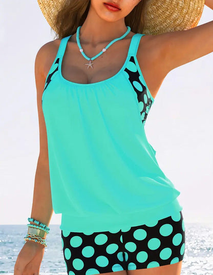Women's Polka Dot Two Piece Swimsuit