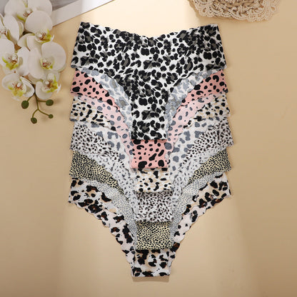 Women's 6-Pack Seamless Leopard Wave Brief Panties