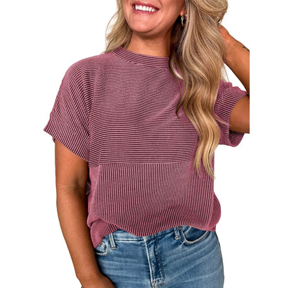 Women's Solid Short Sleeve T-Shirt Summer 2026
