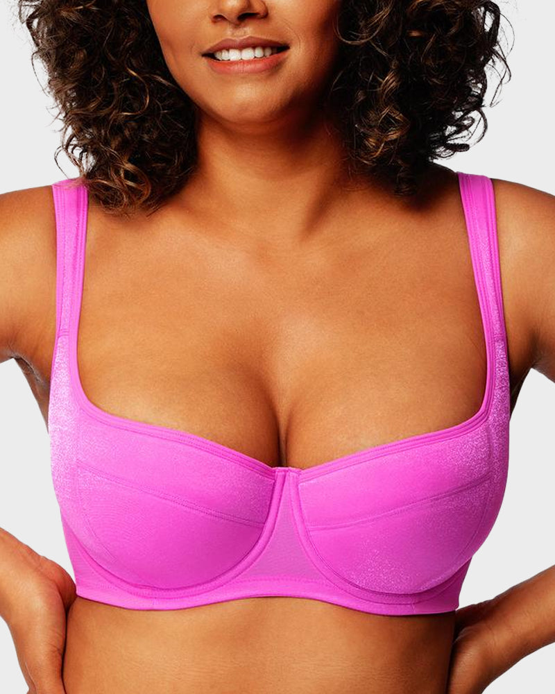 Women Shimmer Lightly Padded Balconette Bra