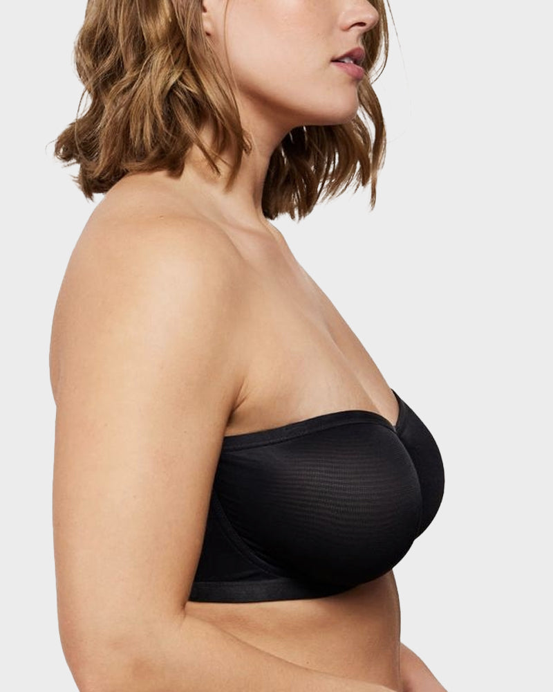Strapless Mesh Underwire Bra – Stay Put & Natural Lift