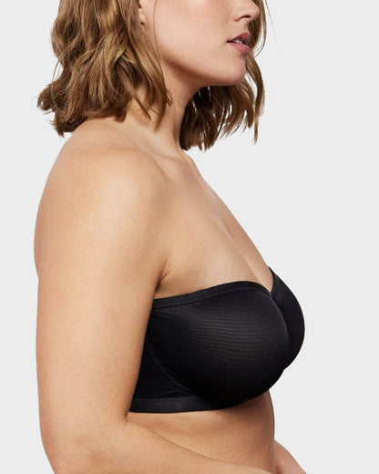 Strapless Mesh Underwire Bra – Stay Put & Natural Lift