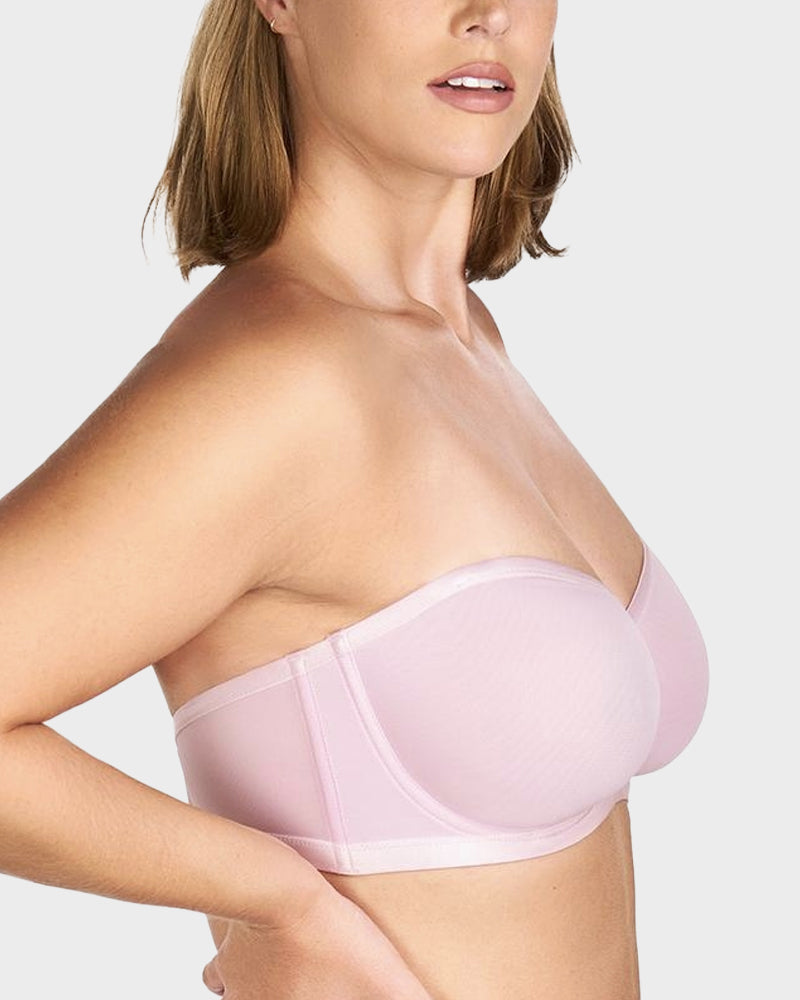 Strapless Mesh Underwire Bra – Stay Put & Natural Lift