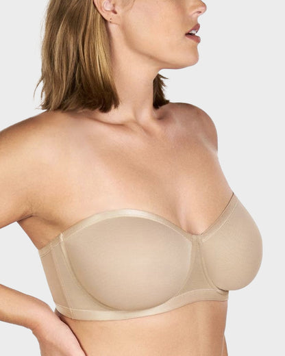 Strapless Mesh Underwire Bra – Stay Put & Natural Lift