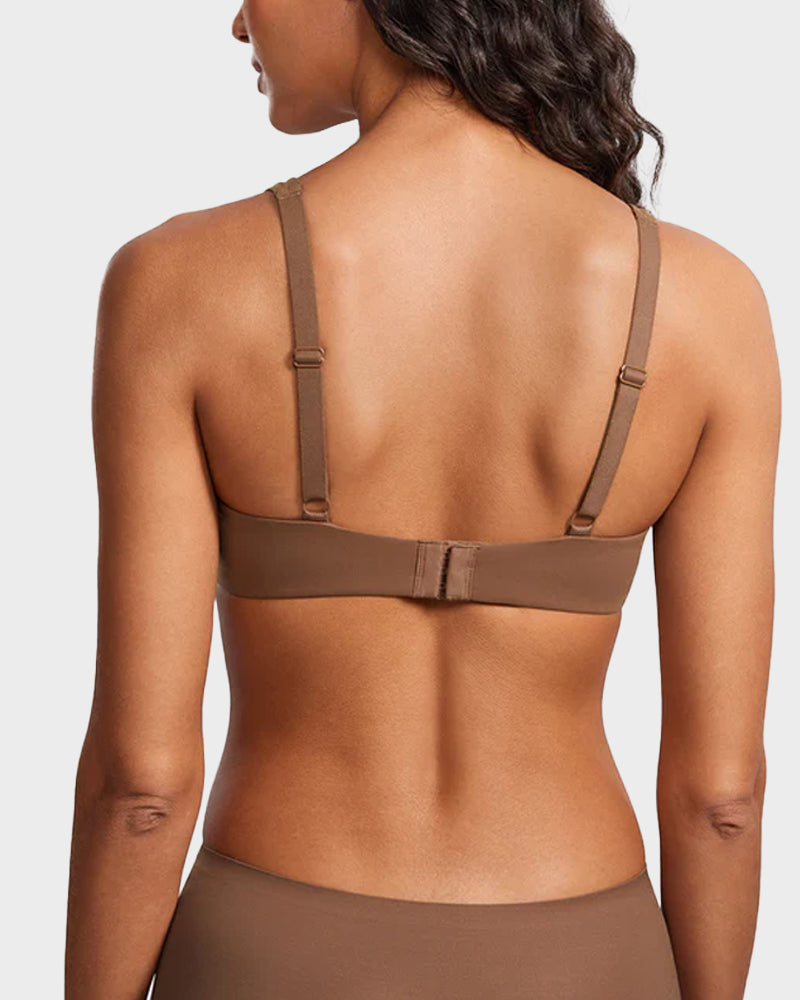 Seamless Unlined Balconette Bra for Women