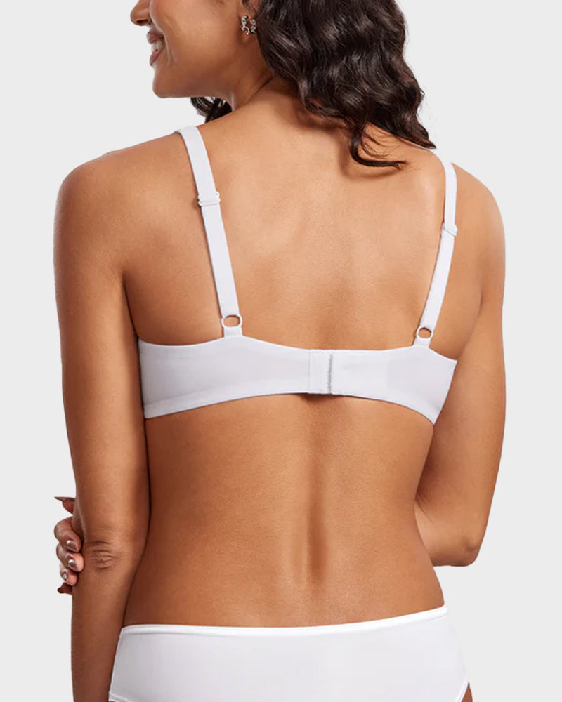 Seamless Unlined Balconette Bra for Women