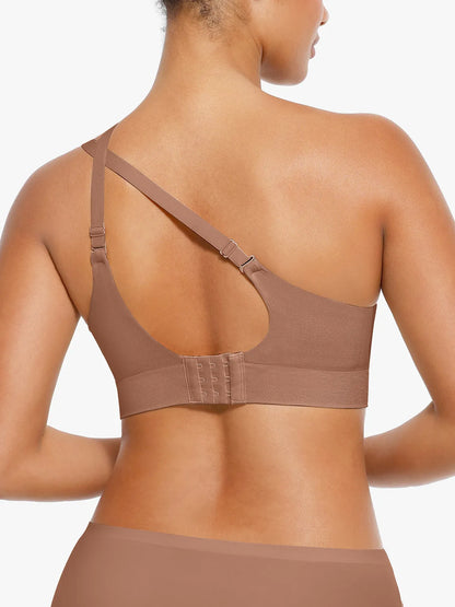 Wireless Seamless Push-Up V-Neck Bra