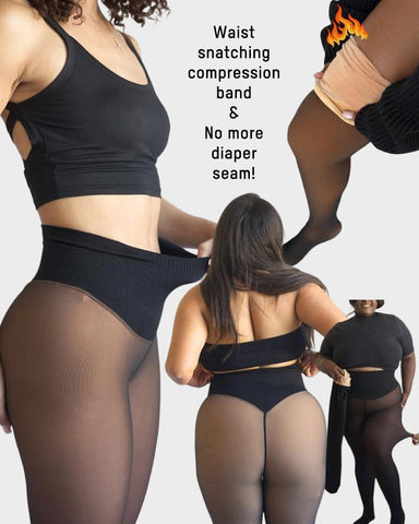 Compression  One-Seam Shaping Fleece Leggings
