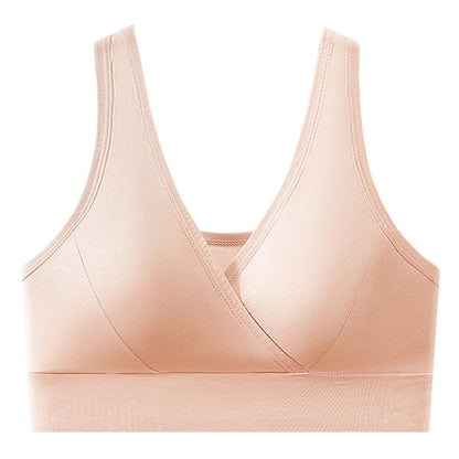 Women’s V-Neck Wireless Seamless Bra – Stretchy, Comfortable & Supportive