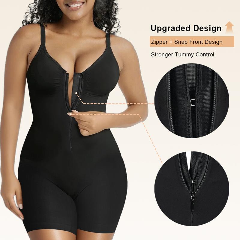 Women's Tummy Control Zip Bodysuit