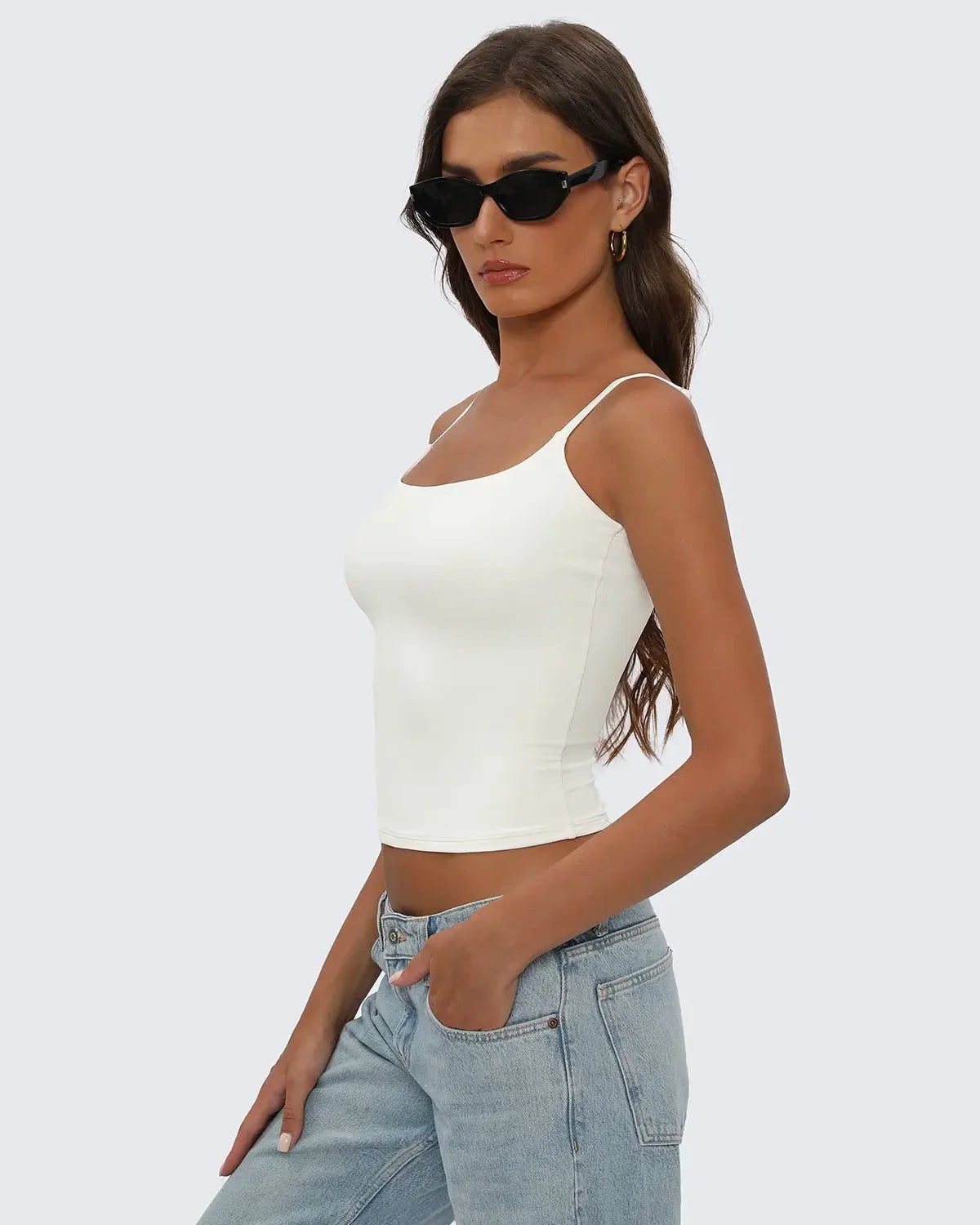 Women's Square Neck Cami Top - Chic & Versatile