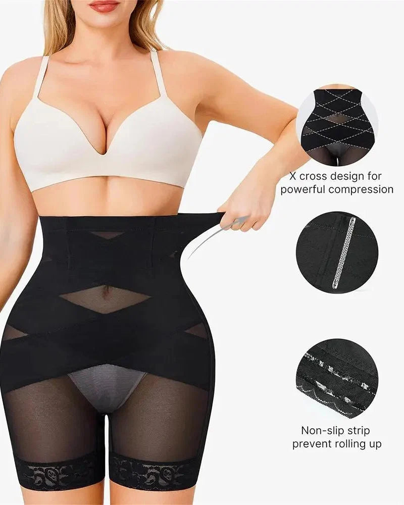 High Waist Body Shaper Shorts for Tummy Control Smooth Waist and Thigh Shaping