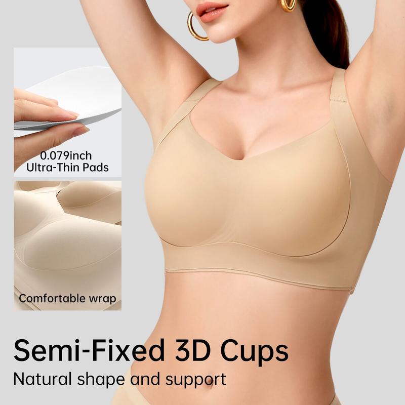 Wireless Push-Up Seamless Jelly Bra
