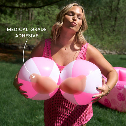 Seamless Sculpting Bra with Silicone Cups