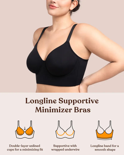 Plus Size Leopard Print Seamless Full Coverage Support Bra