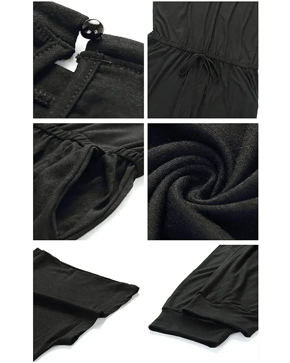 (S-3XL) Women's Plus Size Off Shoulder Stretchy Jumpsuit