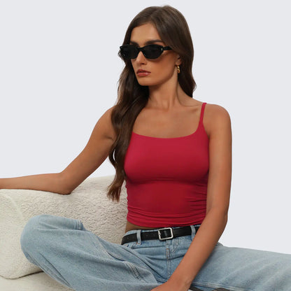 Women's Square Neck Cami Top - Chic & Versatile