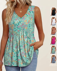 A-pink Green Floral