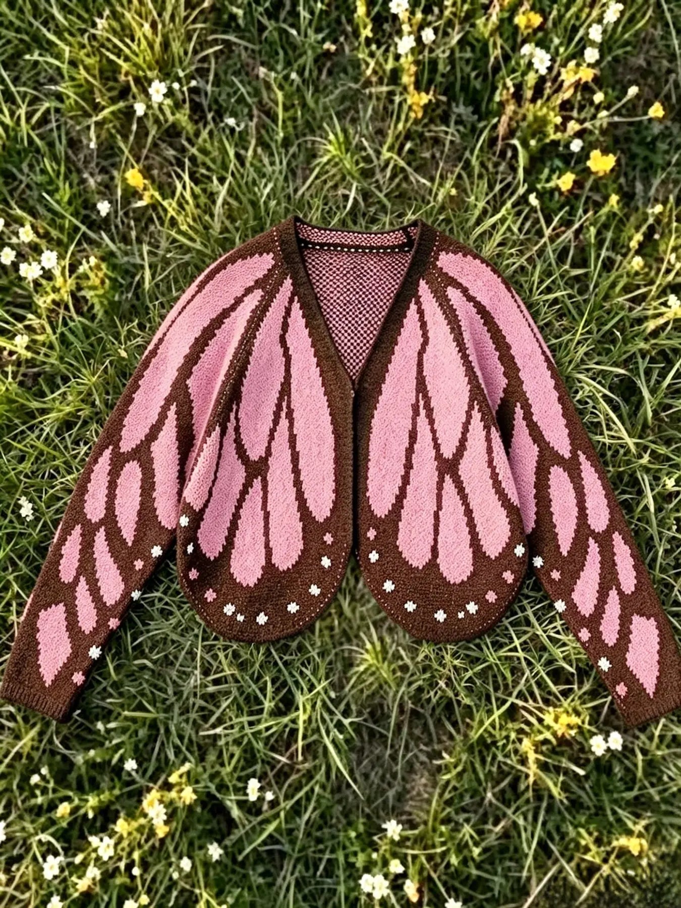 Women's Trendy Butterfly Wings Knit Cardigan Casual Fashion Knitwear Knit Coat for Vacation Parties