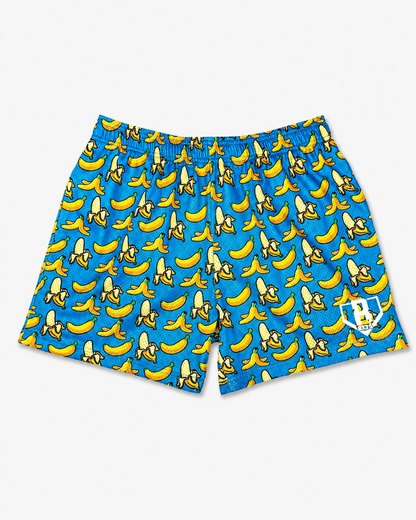 Curve Fit Printed Mesh Shorts for Women