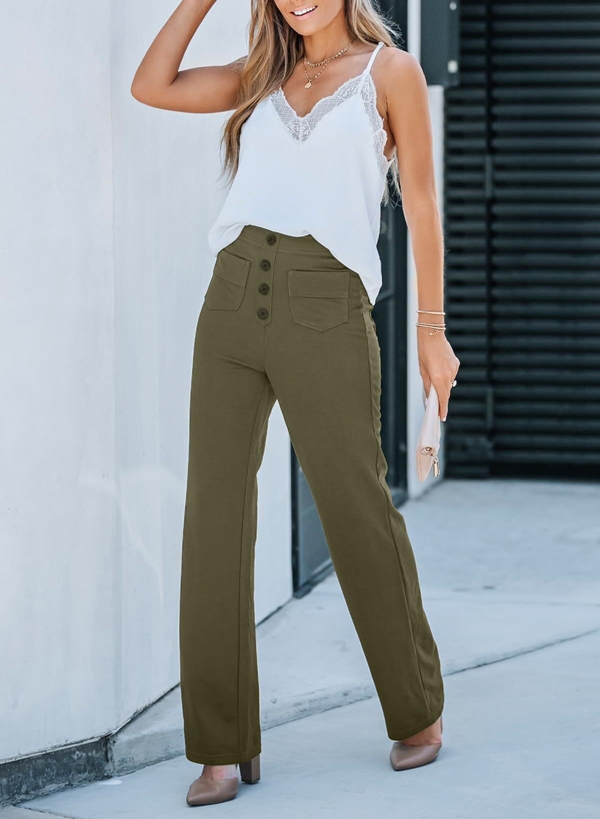 💖LAST DAY SALE 50% OFF💷Women's Casual High Waist Stretch Pants