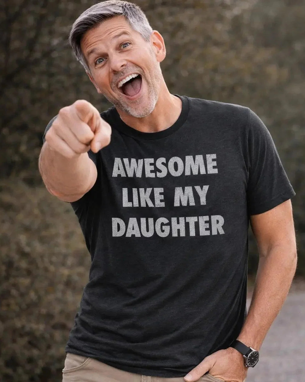 Awesome Like My Daughter Funny Graphic T-Shirt