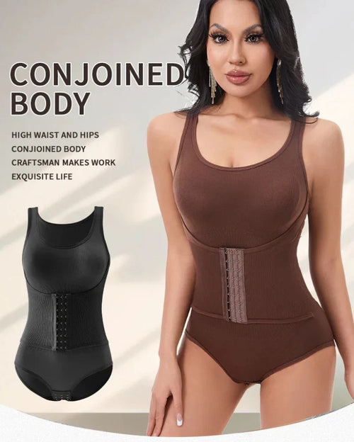 Women's One-Piece Shapewear Double-Layer Abdomen Control