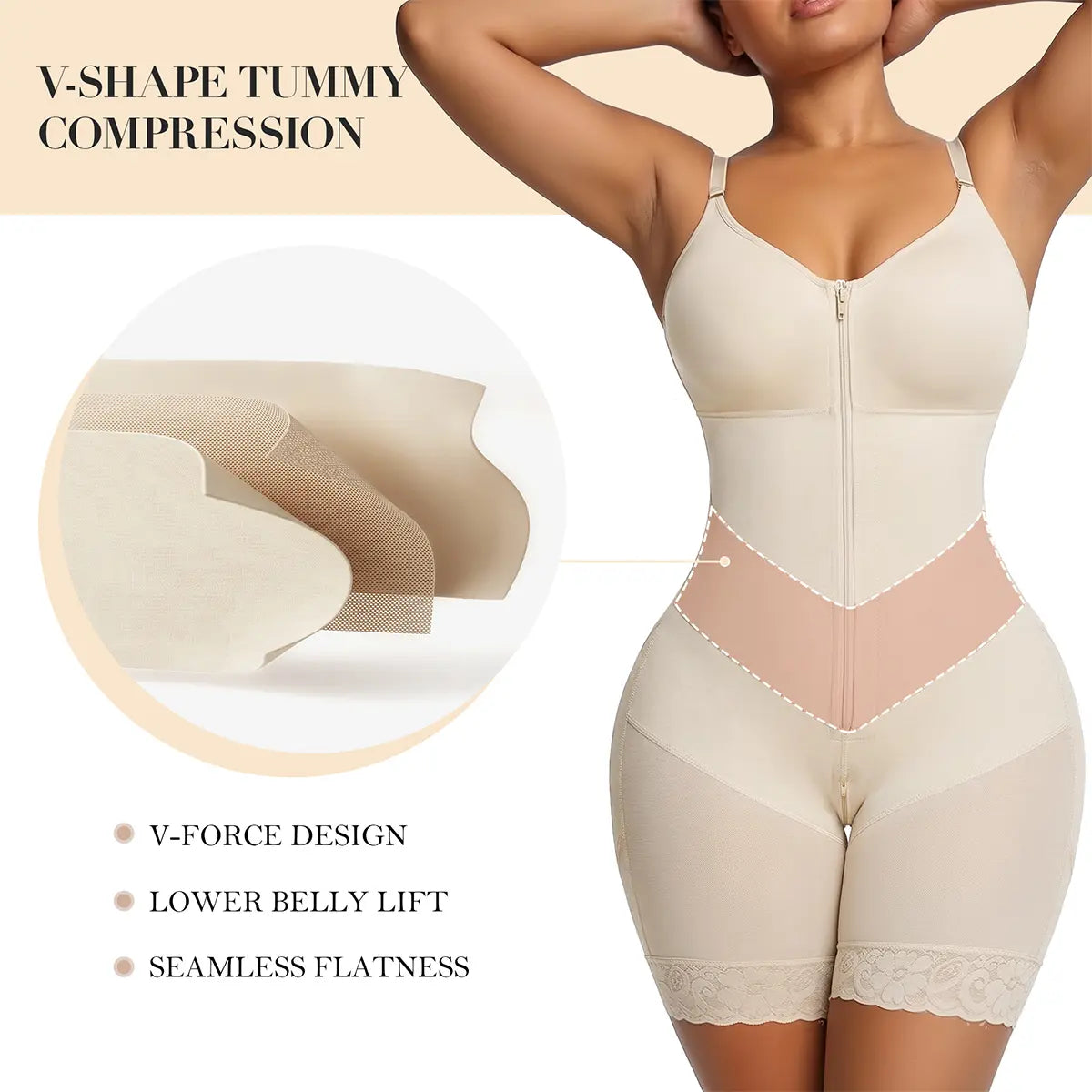 V-Shaped Tummy Control Shapewear