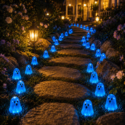⏳ Last day 50% OFF –👻Glow In Dark Cute Ghost Resin Bead Set
