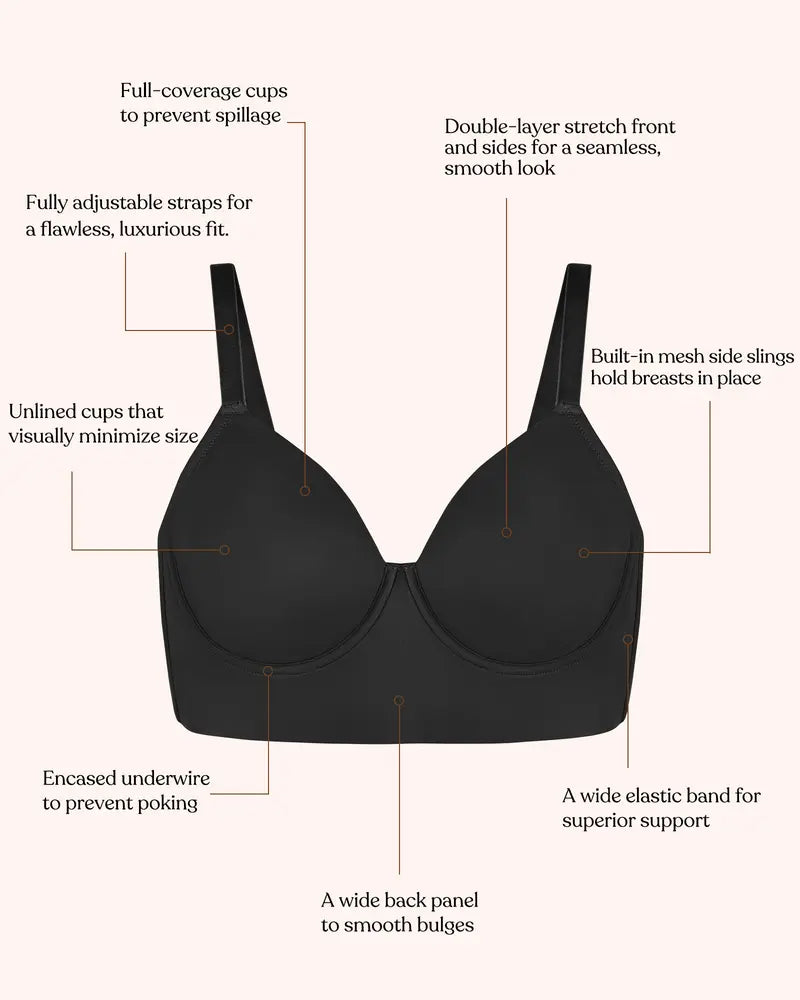 Plus Size Leopard Print Seamless Full Coverage Support Bra