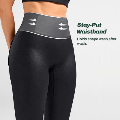 Women’s Faux Leather Cargo Leggings