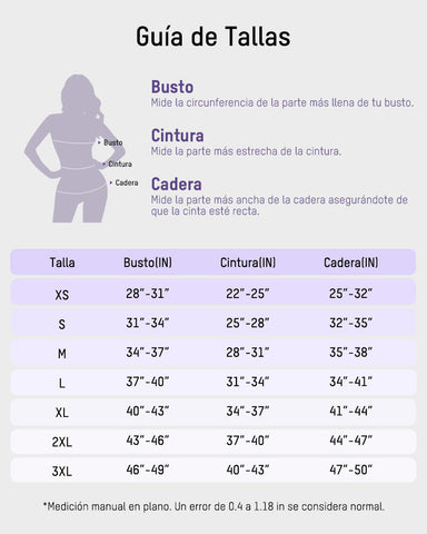 Faja Moldeadora 6 Zonas – Apertura Trasera para Baño y Moldea Cintura, Busto y Glúteos