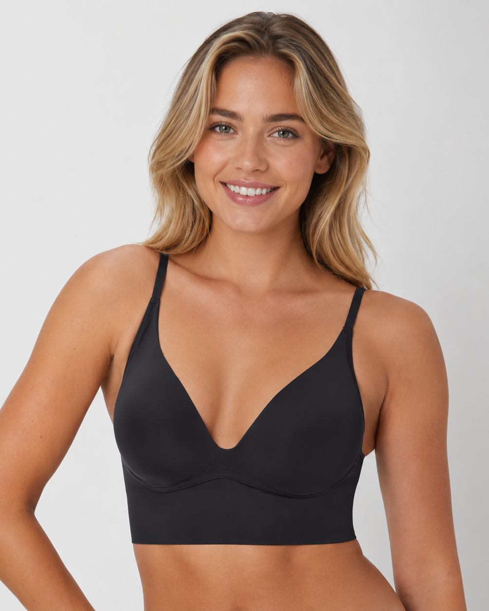 Women’s Wireless Seamless Comfort Bra with Light Support and Smooth Feel
