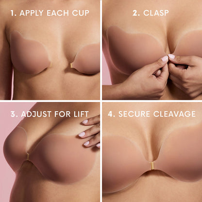 Seamless Sculpting Bra with Silicone Cups