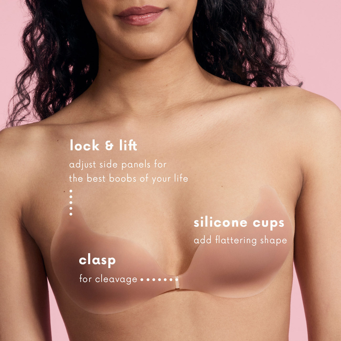 Seamless Sculpting Bra with Silicone Cups