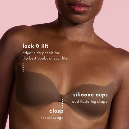 Seamless Sculpting Bra with Silicone Cups