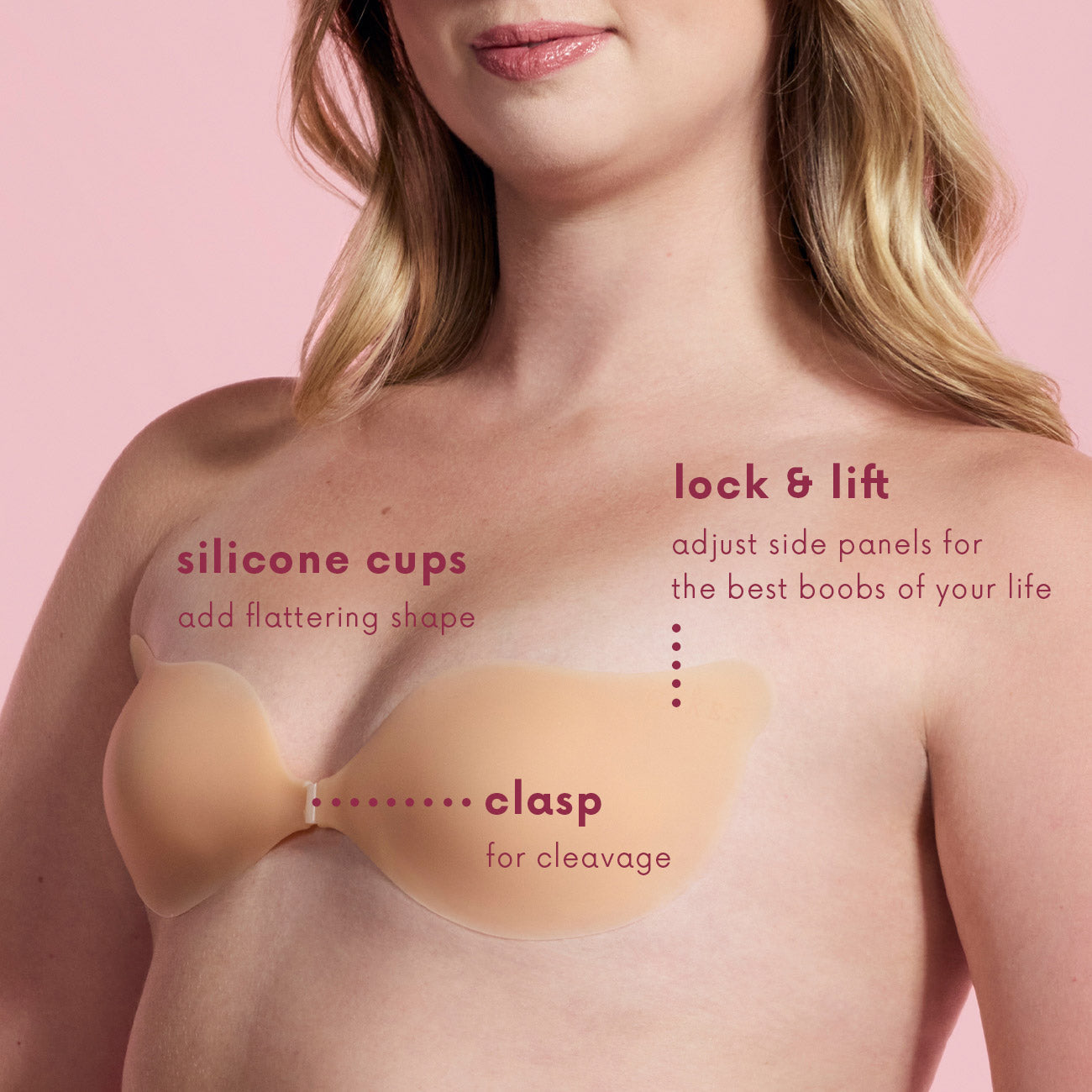 Seamless Sculpting Bra with Silicone Cups